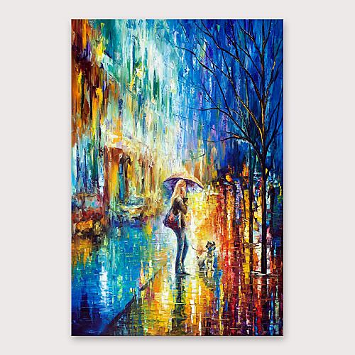 

Oil Painting Hand Painted Vertical Abstract Landscape Modern Stretched Canvas