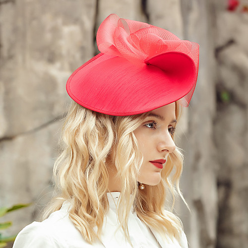 

Headwear Elegant Polyester Hats / Headpiece with Flower 1pc Wedding / Party / Evening Headpiece