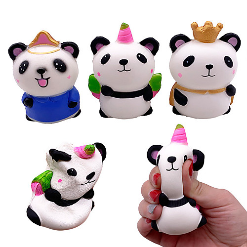 

Squishy Toy Squeeze Toy Jumbo Squishies Stress Reliever 3 pcs Panda Soft Stress and Anxiety Relief Slow Rising PU For Kid's Adults' Men and Women Boys and Girls Gift Party Favor