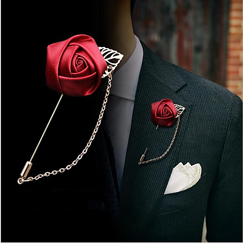 

Alloy Brooches & Pins with Solid 1 Piece Wedding / Daily Wear Headpiece