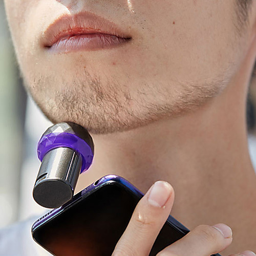 

Mini Portable Smartphone Trimmer UV Disinfection Android Type-C Phone iPhone Outdoor Shavers For Men Car Travel Razor Shaving