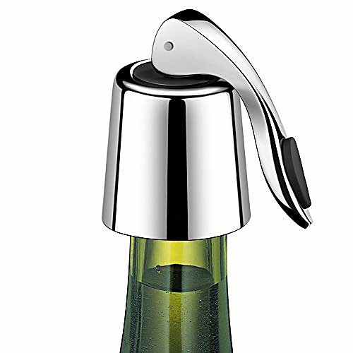

Wine Bottle Stopper Stainless Steel Reusable Wine Saver 1 Pc