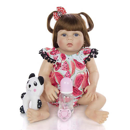 

KEIUMI 22 inch Reborn Doll Baby & Toddler Toy Reborn Toddler Doll Baby Girl Gift Cute Washable Lovely Parent-Child Interaction Full Body Silicone 23D29-C294-H11-T10 with Clothes and Accessories for