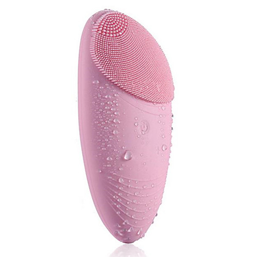 

USB Rechargeable Protable Silicone Electric Facial Cleansing Brush Sonic Vibration Face Cleaner Massage Brush Skin Care Tool