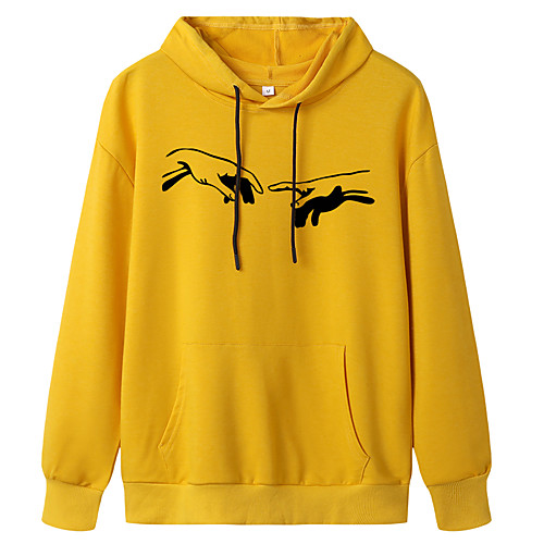 

Women's Pullover Hoodie Sweatshirt Graphic Daily Weekend Basic Casual Hoodies Sweatshirts White Black Blue
