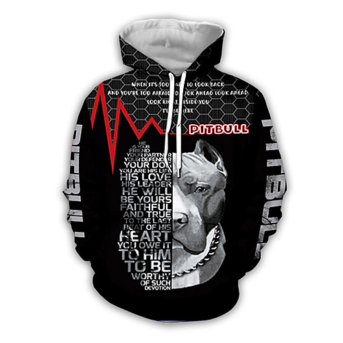 

Men's Pullover Hoodie Sweatshirt Graphic Hooded Daily Weekend 3D Print Basic Casual Hoodies Sweatshirts Black