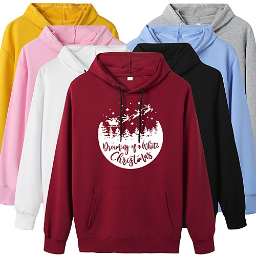 

Women's Hoodie Pullover Artistic Style Hoodie Cartoon Letter Printed Sport Athleisure Hoodie Top Long Sleeve Warm Soft Oversized Comfortable Everyday Use Outdoor General Use / Winter