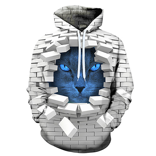 

Men's Hoodie Graphic Hooded Holiday Weekend Casual Hoodies Sweatshirts White