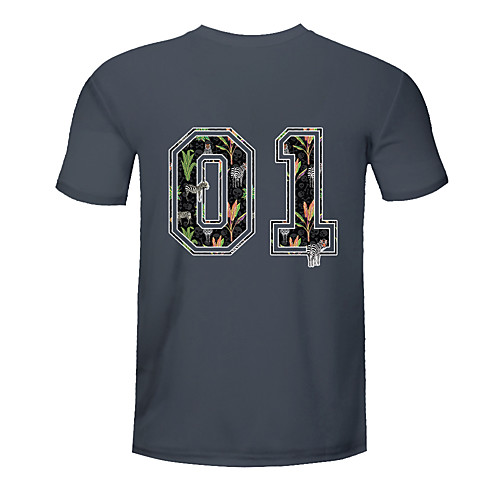 

Men's Short Sleeve Running Shirt Tee Tshirt Top Street Athleisure Cotton Breathable Quick Dry Moisture Wicking Gym Workout Performance Running Jogging Training Sportswear Dark Gray Activewear
