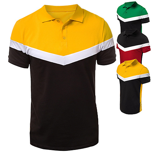 

Men's T shirt non-printing Holiday Short Sleeve Outdoor clothing Tops Red Yellow Green