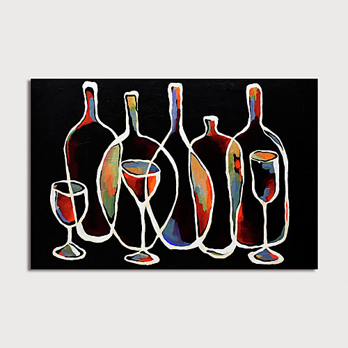 

Oil Painting Hand Painted Horizontal Still Life Modern Stretched Canvas