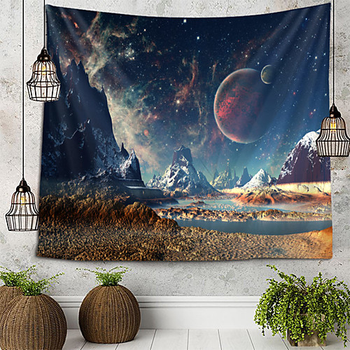 

Sci-Fi Starry Sky Tapestry Wall Hanging Tapestries Wall Blanket Wall Art Wall Decor Landscape Painting Tapestry Wall Decor