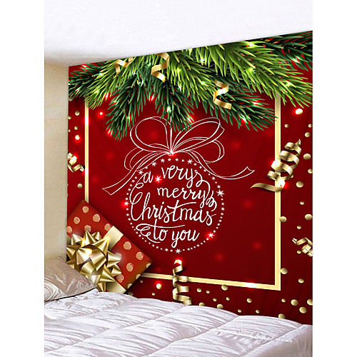 

Christmas Weihnachten Santa Claus Wall Tapestry Art Decor Blanket Curtain Picnic Tablecloth Hanging Home Bedroom Living Room Dorm Decoration Merry Christmas Tree Gift Polyester