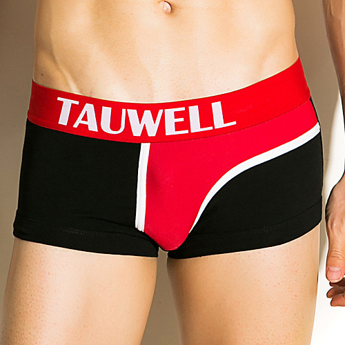 

TAUWELL Men's Sports Underwear Shorts Boxer Briefs Bottoms Cotton Winter Fitness Gym Workout Performance Running Training Breathable Quick Dry Soft Sport Black Dark Blue Gray / Stretchy