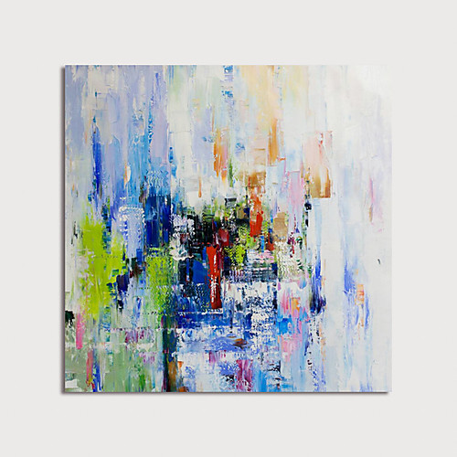 

Oil Painting Hand Painted Square Abstract Modern Stretched Canvas