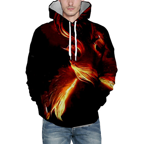 

Men's Halloween Pullover Hoodie Sweatshirt Graphic Hooded Casual Halloween Hoodies Sweatshirts Yellow