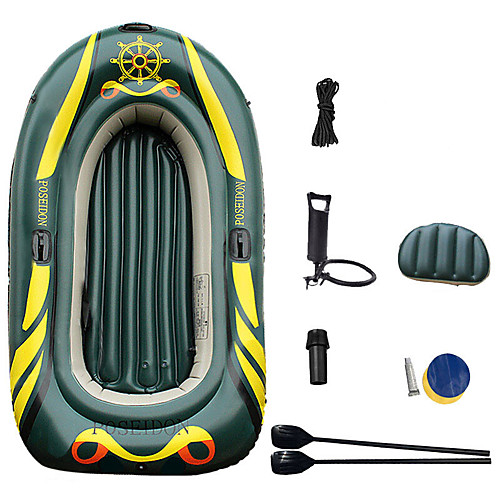 

3-4 Persons Inflatable Boat Set with Hand Air Pump Air Pad French Oars PVC Portable Folding Fishing Boating 21512527 cm