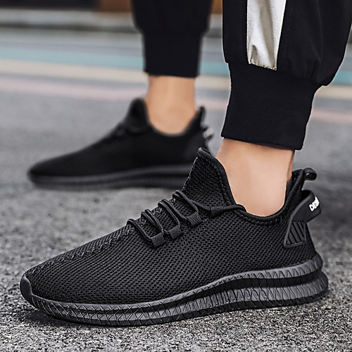 

Men's Trainers Athletic Shoes Sporty Daily Outdoor Running Shoes Fitness & Cross Training Shoes Walking Shoes Tissage Volant Breathable Non-slipping Wear Proof White Black Brown Fall Summer