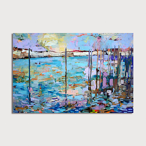 

Oil Painting Hand Painted Horizontal Abstract Modern Stretched Canvas