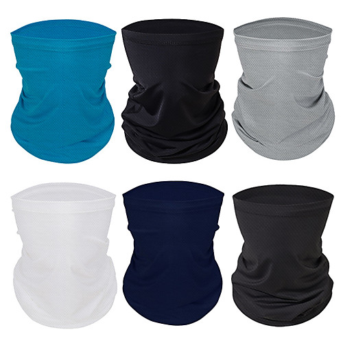 

Neck Gaiter Neck Tube Balaclava Bandana Mask Women's Men's Unisex Headwear Solid Colored Fashion UV Sun Protection Dust Proof Cooling for Fitness Running Cycling Autumn / Fall Spring Summer White