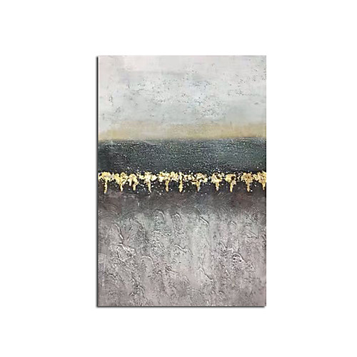 

Oil Painting Hand Painted Vertical Abstract Landscape Comtemporary Modern Rolled Canvas (No Frame)