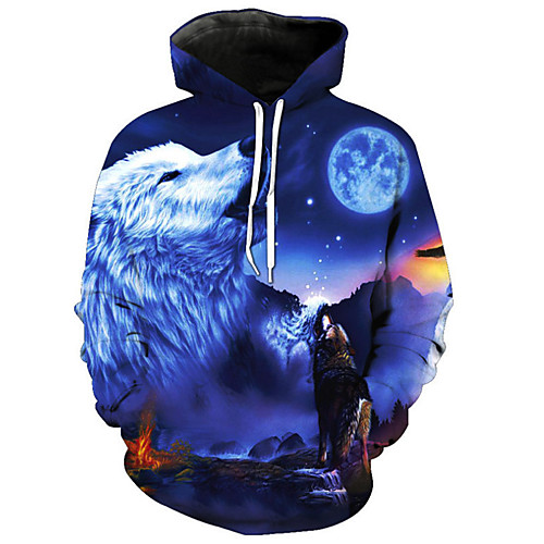 

Men's Pullover Hoodie Sweatshirt Graphic Hooded Daily Weekend 3D Print Basic Casual Hoodies Sweatshirts Rainbow