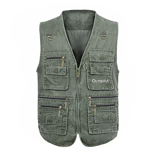 

Men's Fishing Vest/Gilet with Multi Pockets Breathable Gilet Outdoor Work Utility Fishing Camping / Hiking / Caving Traveling Photo Journalist Vest