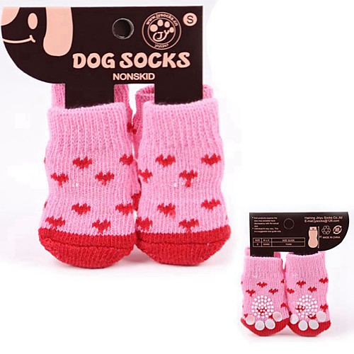 

Dog Boots / Shoes Socks Puppy Clothes Stripes Casual / Daily Keep Warm Winter Dog Clothes Puppy Clothes Dog Outfits Random Color Costume for Girl and Boy Dog Cotton S M L