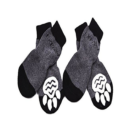 

christmas dog socks non slip for hardwood floors - anti-slip socks for small to large dogs, traction control, paw protection