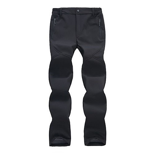 

Men's Hiking Pants Trousers Softshell Pants Solid Color Winter Outdoor Standard Fit Thermal Warm Breathable Warm Ventilation Pants / Trousers Bottoms Black Army Green Grey Hunting Fishing Climbing S