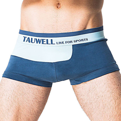 

TAUWELL Men's Sports Underwear Shorts Boxer Briefs Bottoms Cotton Winter Fitness Gym Workout Performance Running Training Breathable Quick Dry Soft Sport Blue Purple Green / Stretchy