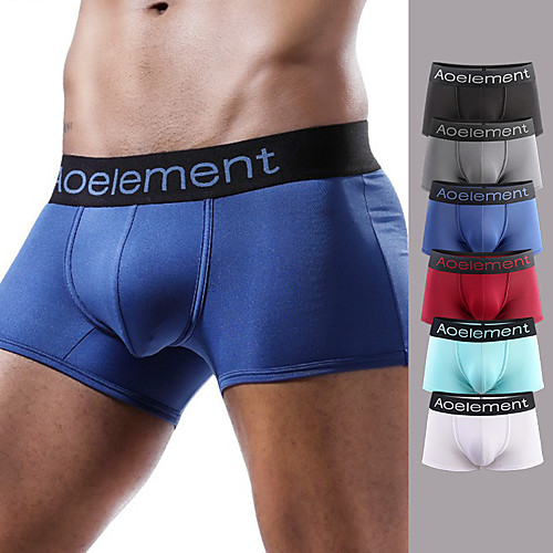 

Men's Sports Underwear 5pcs Shorts Boxer Briefs Bottoms Spandex Winter Fitness Gym Workout Performance Running Training Breathable Quick Dry Soft Sport White Black Grey Royal Blue Drak Red Light Blue
