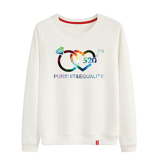 

Women's Sweatshirt Pullover Black White Pink Cartoon Crew Neck Cute Letter & Number Letter Printed Sport Athleisure Sweatshirt Top Long Sleeve Warm Soft Comfortable Everyday Use Causal Exercising