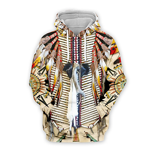 

Men's Pullover Hoodie Sweatshirt Graphic Hooded Daily Weekend Casual Hoodies Sweatshirts Khaki