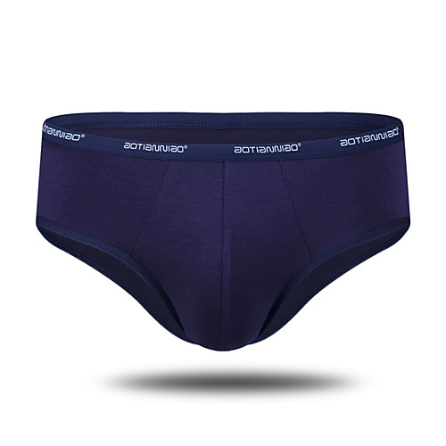 

Men's Sport Briefs 4pcs Underwear Briefs Bottoms Modal Winter Fitness Gym Workout Performance Running Training Breathable Quick Dry Soft Sport Solid Colored Black Red Burgundy Blue Gray / Stretchy