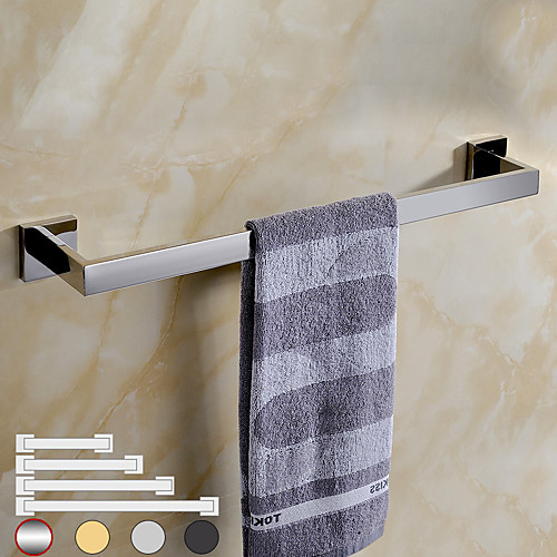 

1 Pc Bathroom Kitchen Hardware Towel Bar Kitchen Dish Cloths Hanger SUS304 Metal Wall Mounted 4 Size