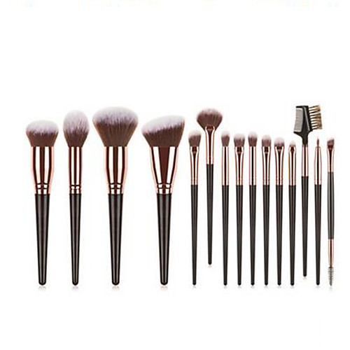 

Professional Makeup Brushes 15pcs Professional Soft Full Coverage Comfy Artificial Fibre Brush Plastic for Eyeliner Brush Makeup Brush Eyeshadow Brush