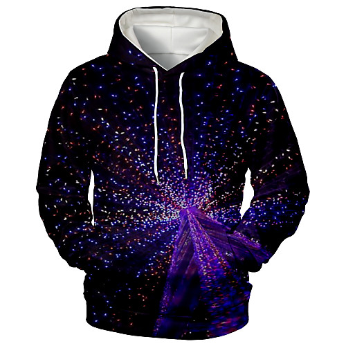 

Men's Hoodie Graphic Daily Going out 3D Print Sports & Outdoors Hoodies Sweatshirts Black