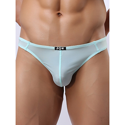 

Men's 1 Piece Basic G-string Underwear - Normal Low Waist Light Blue White Black M L XL