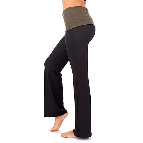 

Women's Yoga Pants Flare Leg Bottoms Breathable Black Red Blue Yoga Fitness Gym Workout Sports Activewear Stretchy