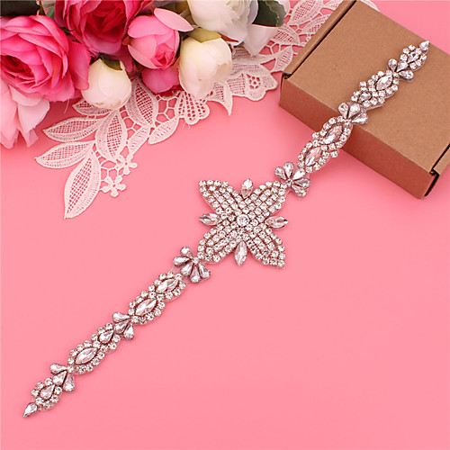 

Satin / Tulle Wedding / Party / Evening Sash With Imitation Pearl / Belt / Appliques Women's Sashes