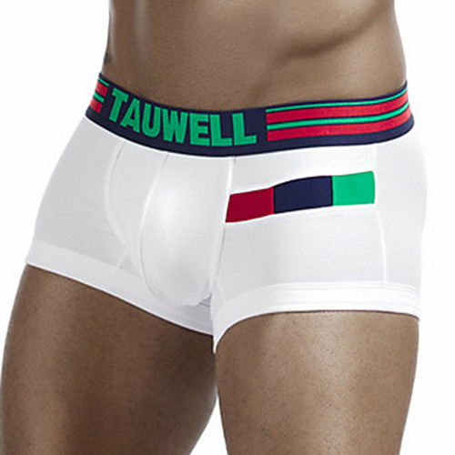 

TAUWELL Men's Sports Underwear Shorts Boxer Briefs Bottoms Cotton Winter Fitness Gym Workout Performance Running Training Breathable Quick Dry Soft Sport White Black Dark Gray Dark Blue / Stretchy