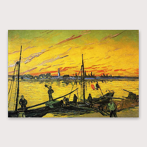 

Oil Painting Hand Painted Horizontal Abstract Landscape Modern Stretched Canvas
