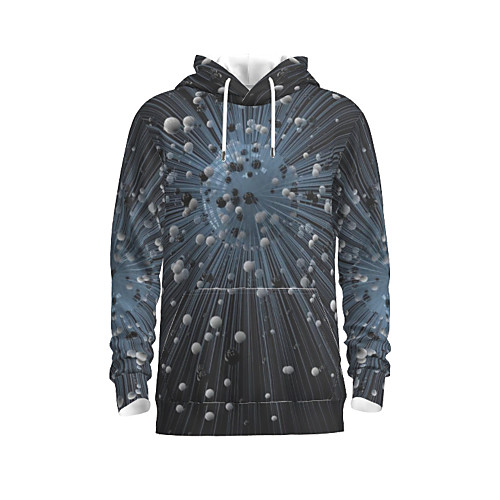 

Men's Pullover Hoodie Sweatshirt Graphic Daily 3D Print Basic Hoodies Sweatshirts Black