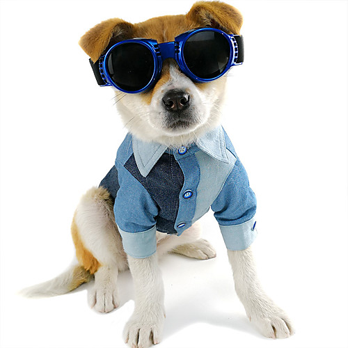 

Dog Tuxedo T-shirts Color Block Casual / Daily Cool Christmas Party Dog Clothes Puppy Clothes Dog Outfits Breathable Blue Costume for Girl and Boy Dog Jeans XS S M L XL XXL