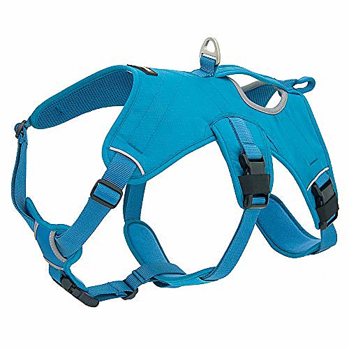 

voyager padded & breathable control dog walking harness for big/active dogs, (turquoise, medium)