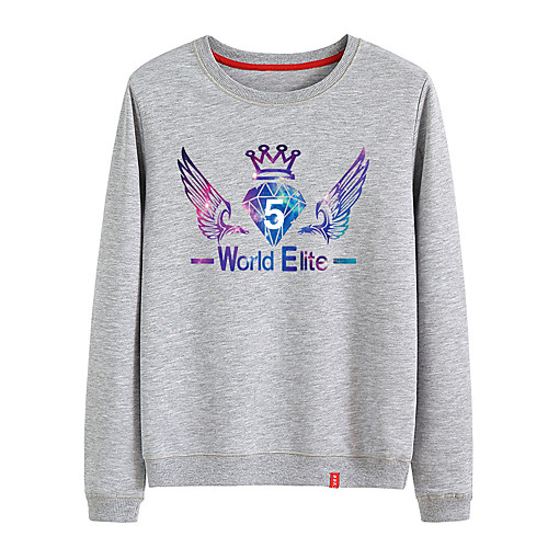 

Women's Sweatshirt Pullover Black White Pink Cartoon Crew Neck Cute Letter Printed Sport Athleisure Sweatshirt Top Long Sleeve Warm Soft Comfortable Everyday Use Causal Exercising General Use