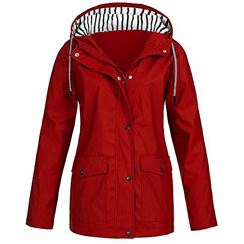 

Women's Solid Color Sporty Spring Jacket Regular Outdoor Long Sleeve Polyester Coat Tops Light Pink