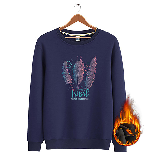 

Men's Sweatshirt Pullover Black White Blue Cartoon Crew Neck Fleece Cartoon Letter Printed Cool Sport Athleisure Sweatshirt Top Long Sleeve Warm Soft Comfortable Everyday Use Causal Exercising