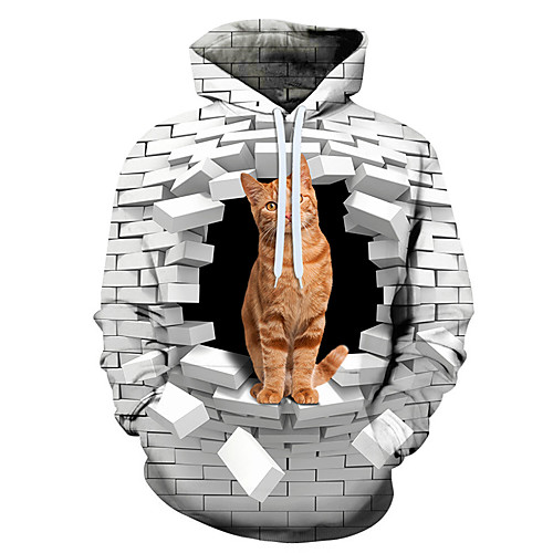 

Men's Hoodie Graphic Hooded Holiday Weekend Casual Hoodies Sweatshirts White